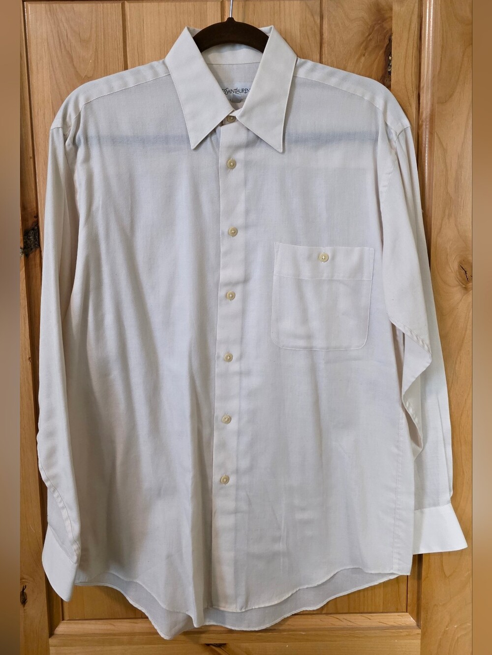 YSL Yves Saint Laurent Button-Down Off-White